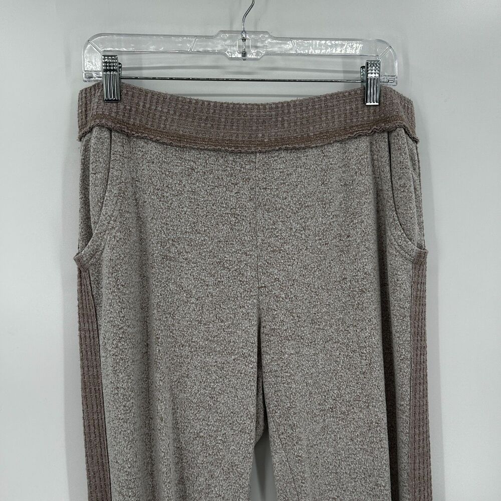 ANTHROPOLOGIE Saturday Sunday Waffle Knit Ruffle Cozy Jogger Lounge Set Medium - Picture 9 of 12